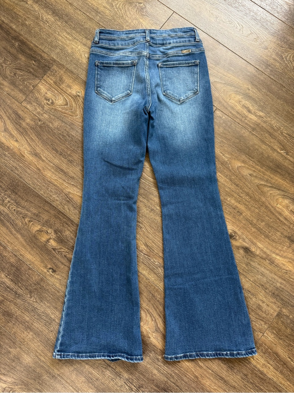 KanCan Flare Jeans Womens 9/28 Medium Wash Stretch High Rise - Picture 6 of 7